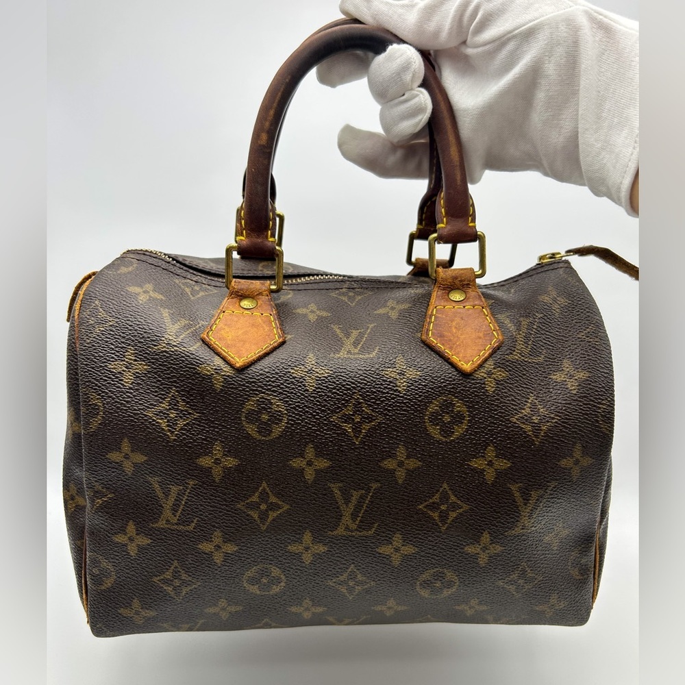 Louis Vuitton speedy 25 vintage Sp 1929 all tabs intact looks at photos